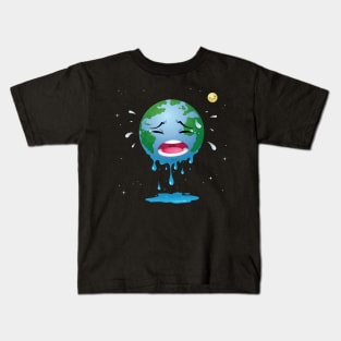 Crying Earth Kids T-Shirt